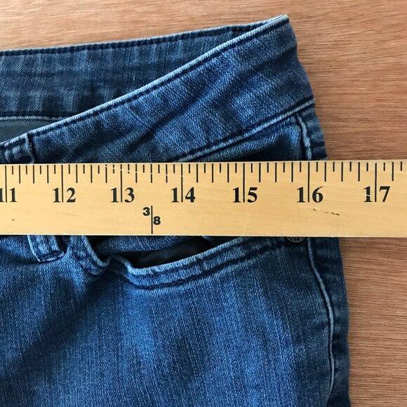 Prana Skinny Jeans Women 10/30 Blue Mid Rise Medium Wash Stretch Preppy - Picture 9 of 10